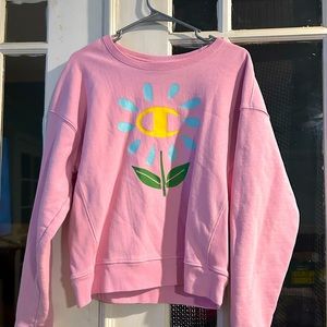 Women’s Champion hoodie, pink size large